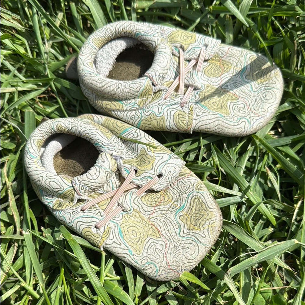 Freshly Picked topographic moccasins